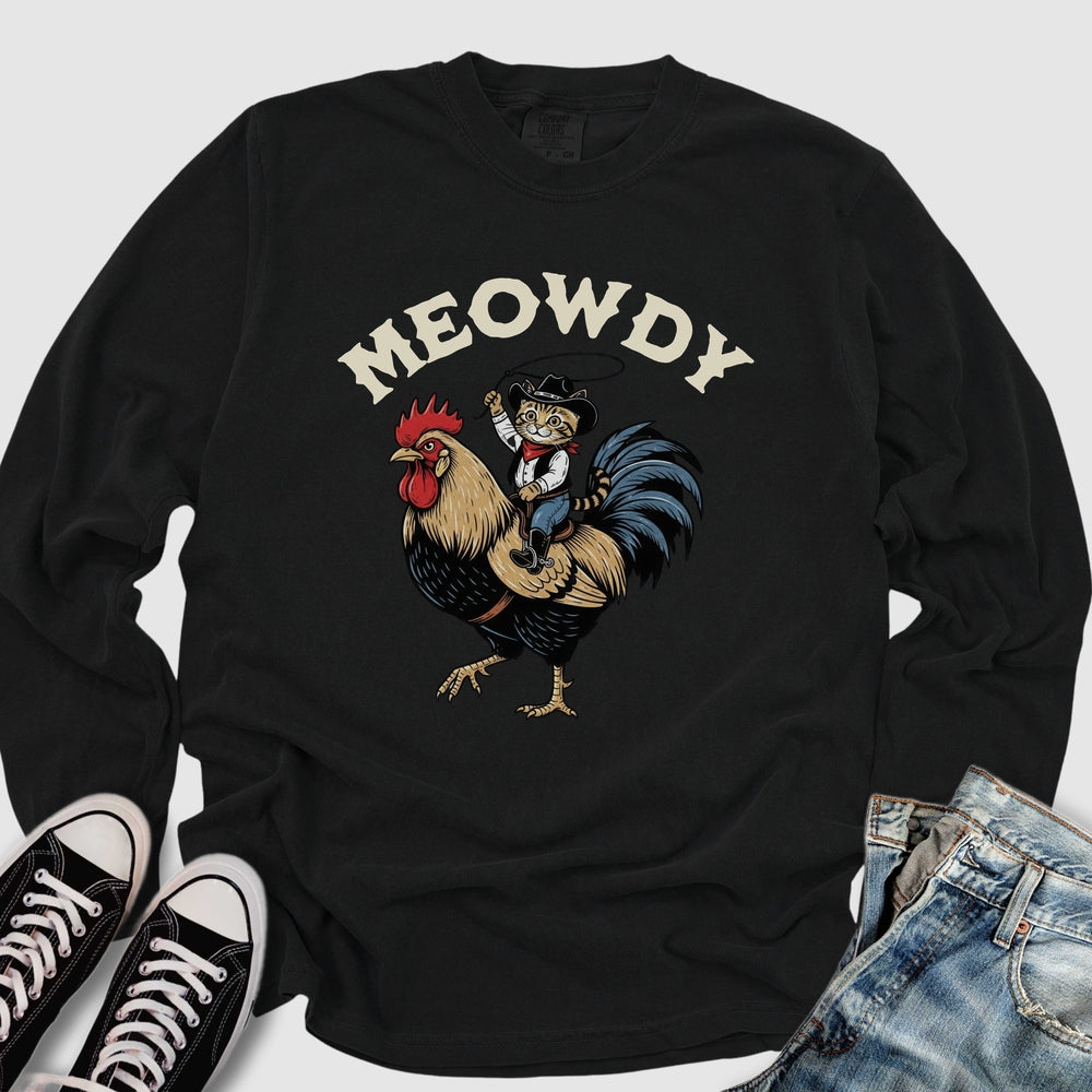 Meowdy Long Sleeve Tee