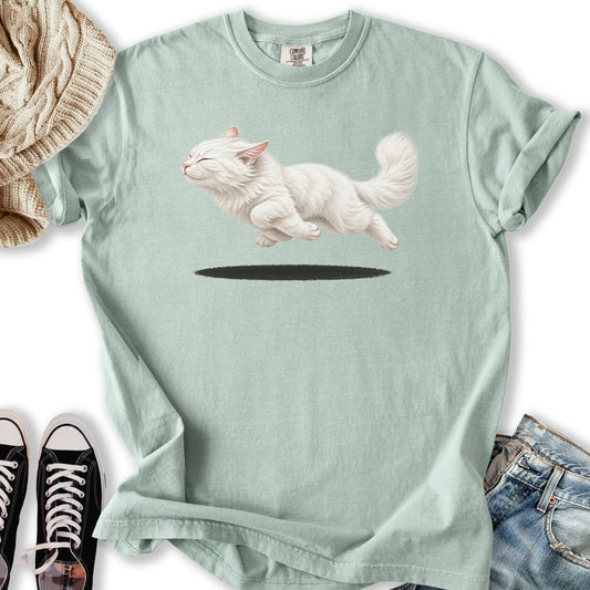 White Cat Zoomies Relaxed Tee