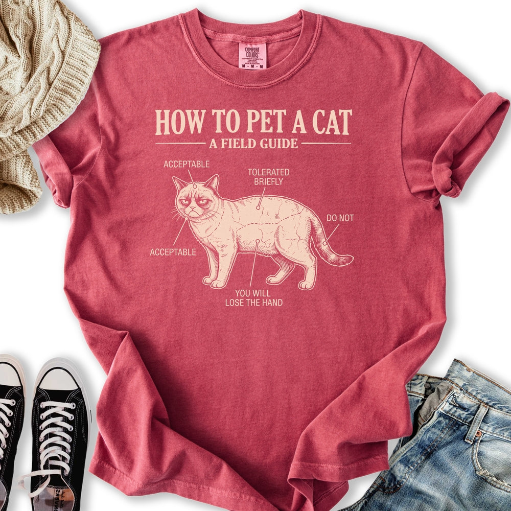 How To Pet A Cat Relaxed Tee