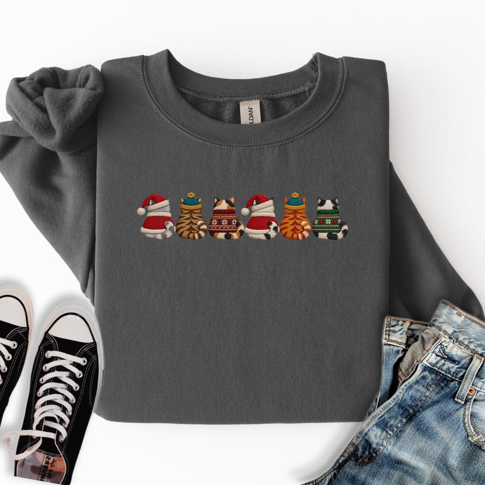 Christmas Sweater Cats Sweatshirt