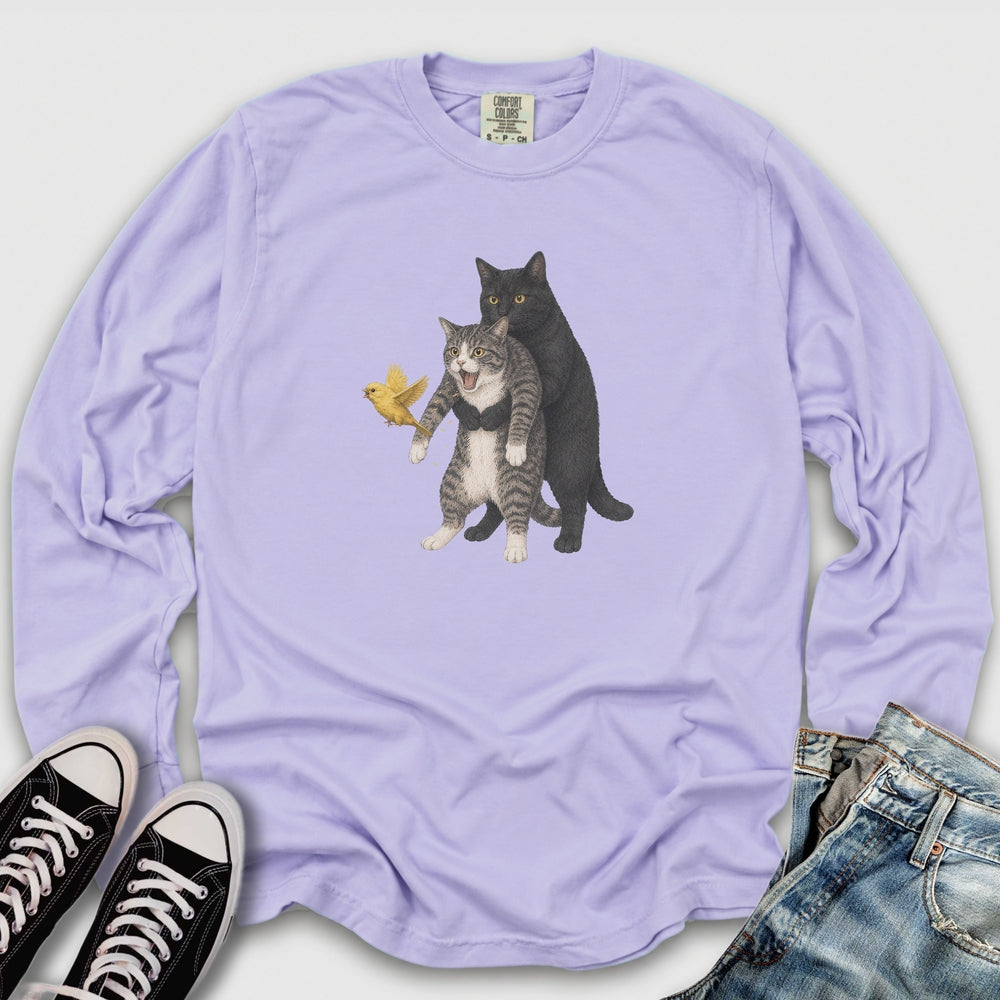 Cat Heimlich Maneuver II Long Sleeve Tee