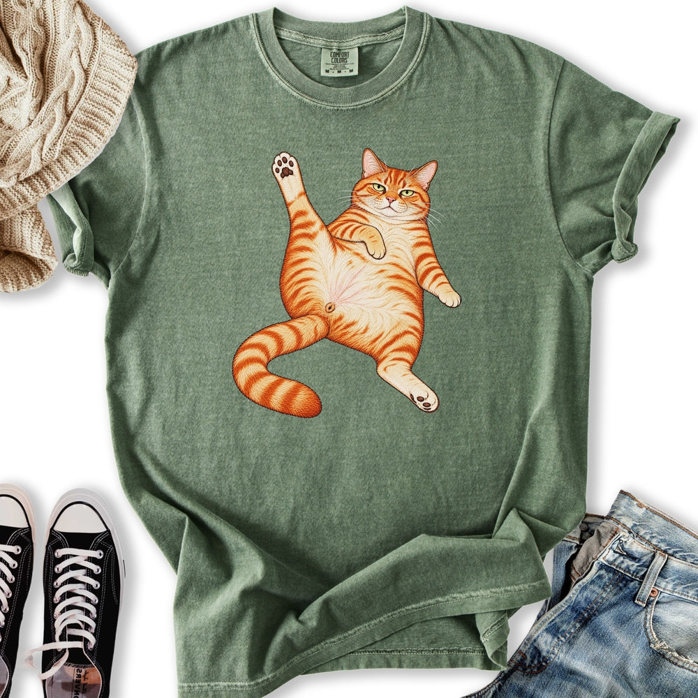 Stretching Ginger Tabby Relaxed Tee
