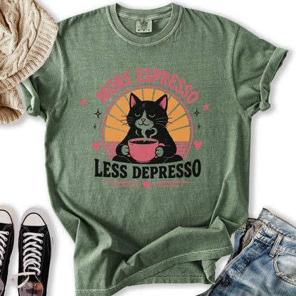 More Espresso Black Cat T-Shirt