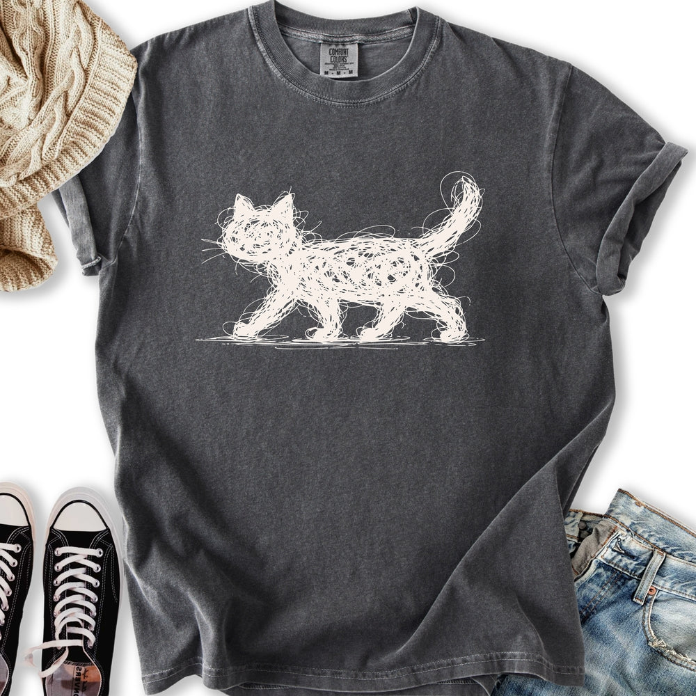 Scribbled Cat T-Shirt