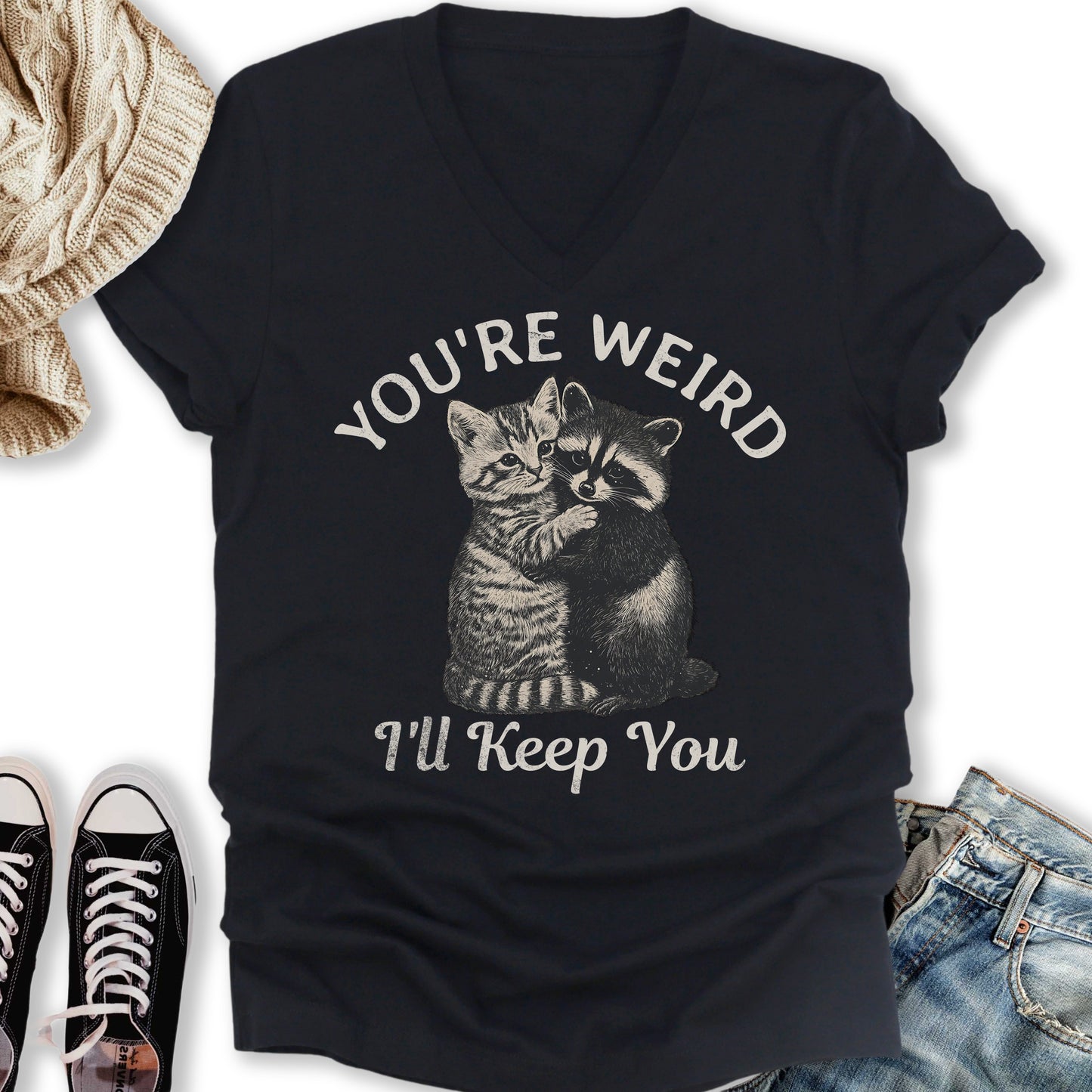 You're Weird V-Neck Tee