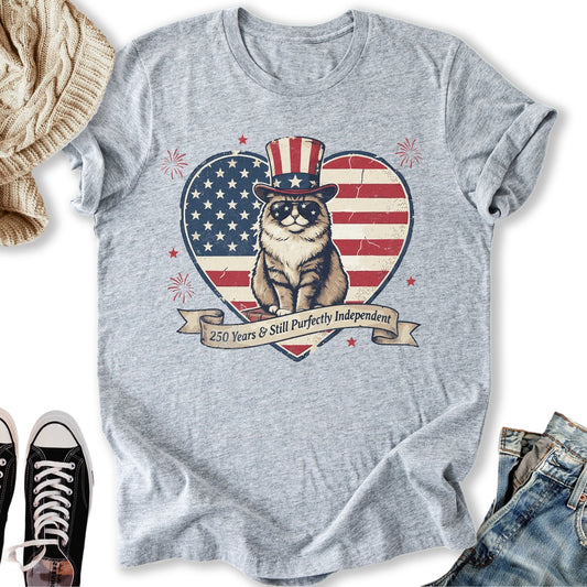 Purfectly Independent Cat T-Shirt