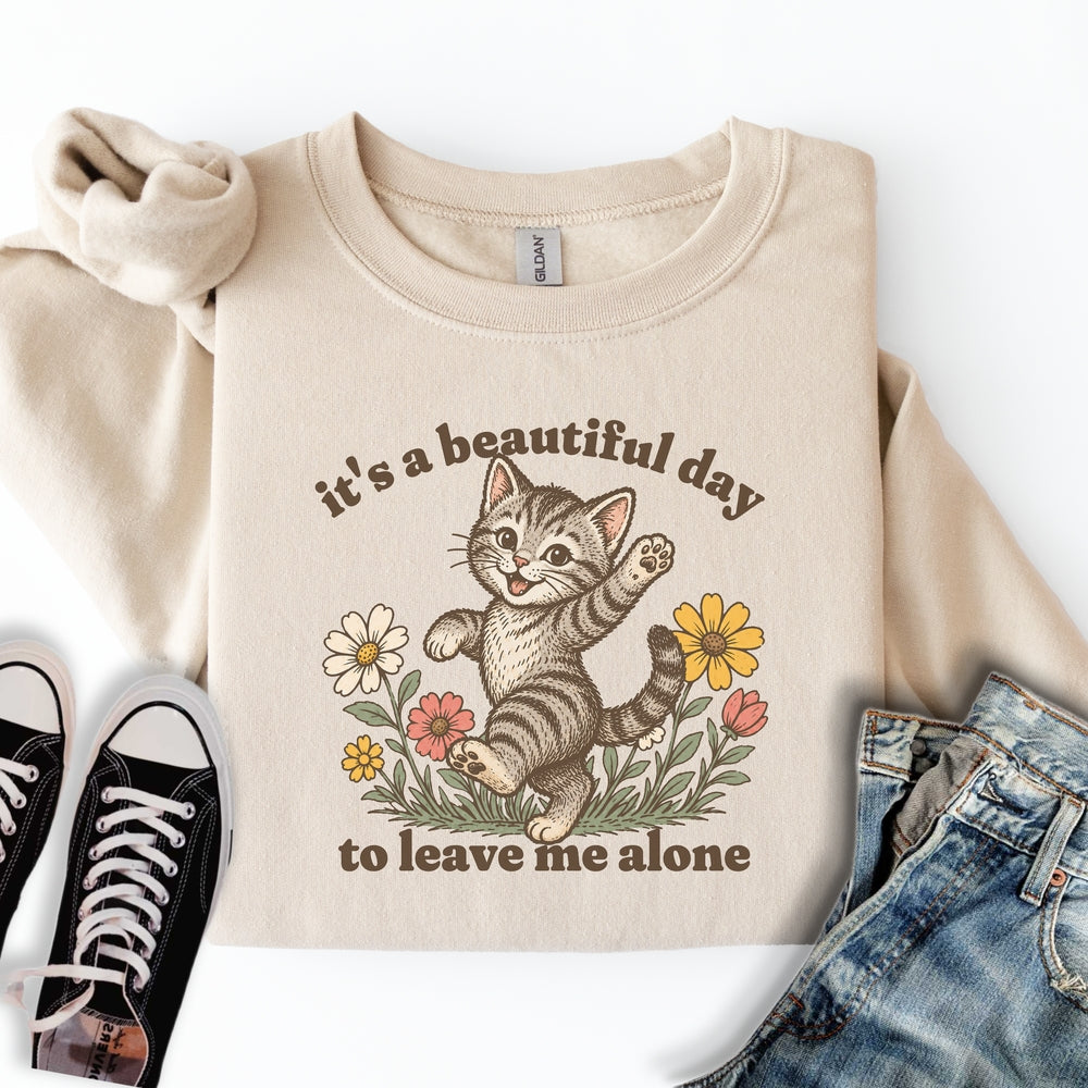 Beautiful Day Cat Sweatshirt