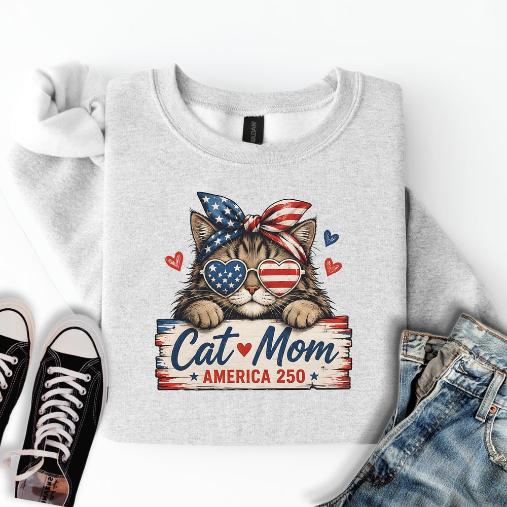 Cat Mom America Sweatshirt