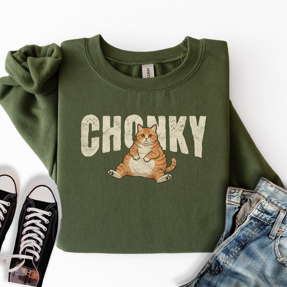 Chonky Orange Cat Sweatshirt