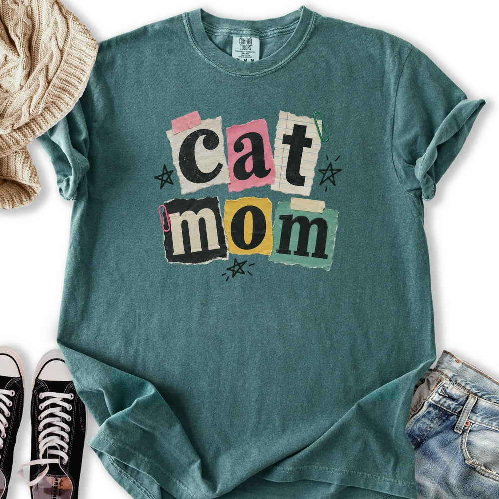 Scrapbook Cat Mom Relaxed Tee