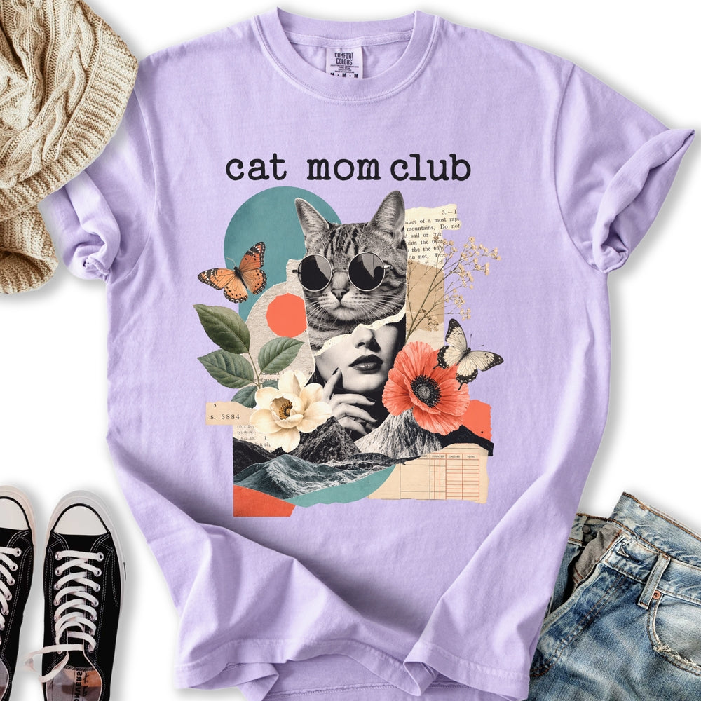 Cat Mom Club Collage T-Shirt