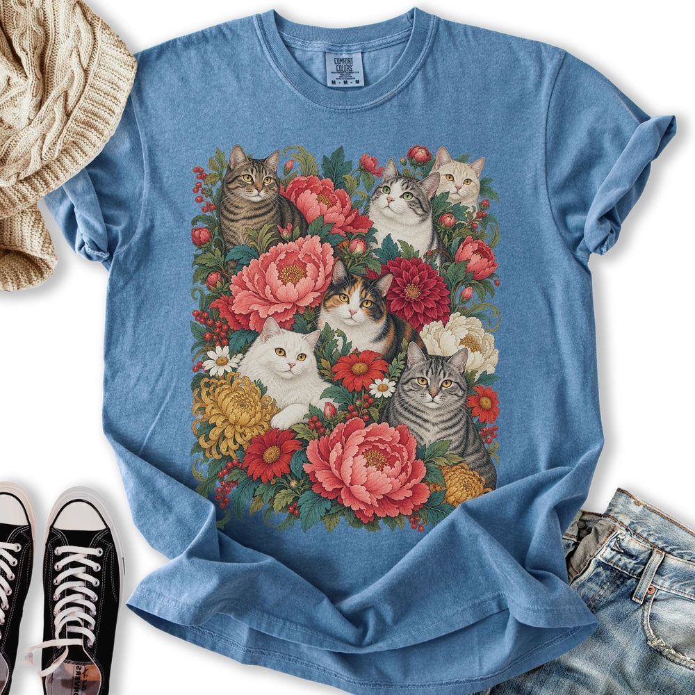 Cats In Bloom Relaxed Tee