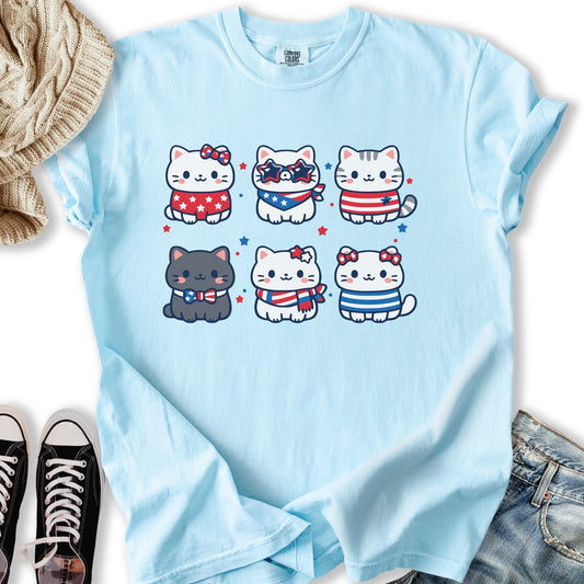 Cute Patriotic Cats T-Shirt