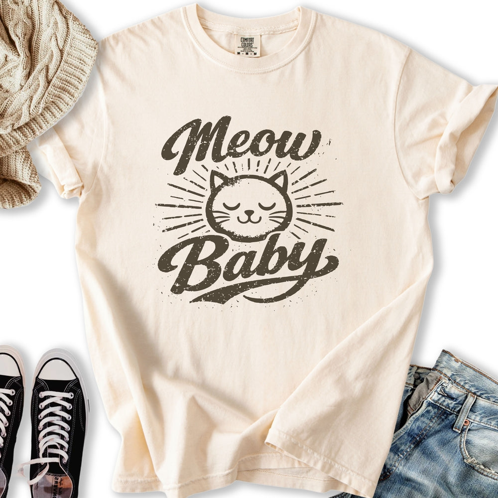 Meow Baby Retro T-Shirt