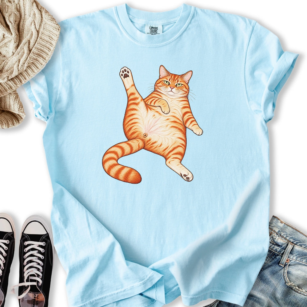 Stretching Ginger Tabby Relaxed Tee