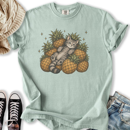 Pineapple Cat Relaxed Tee
