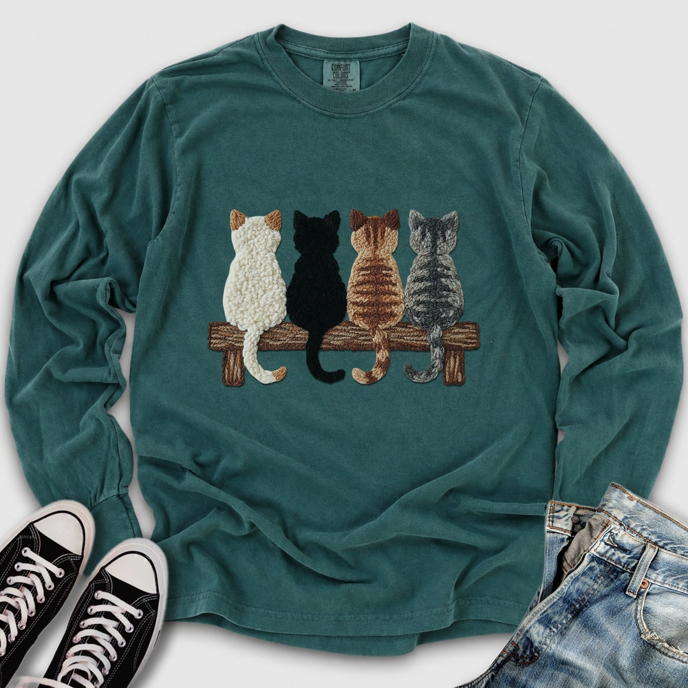 Four Cats Yarn Long Sleeve Tee
