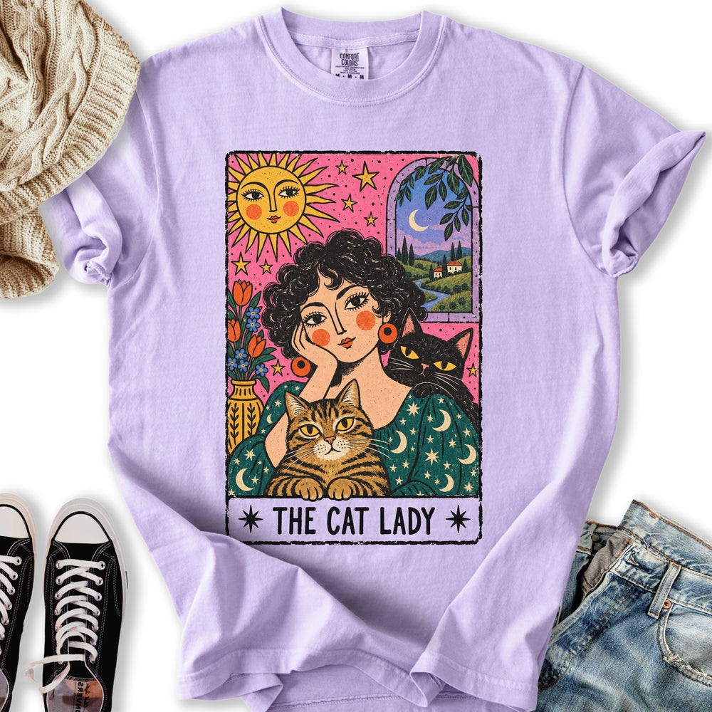 The Painterly Cat Lady Relaxed Tee