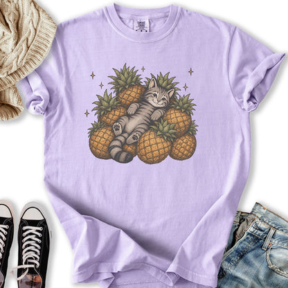 Pineapple Cat Relaxed Tee