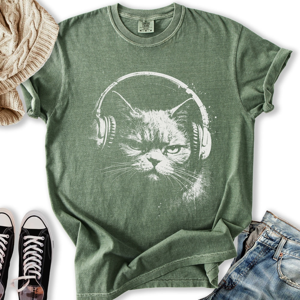 Headphones Cat T-Shirt