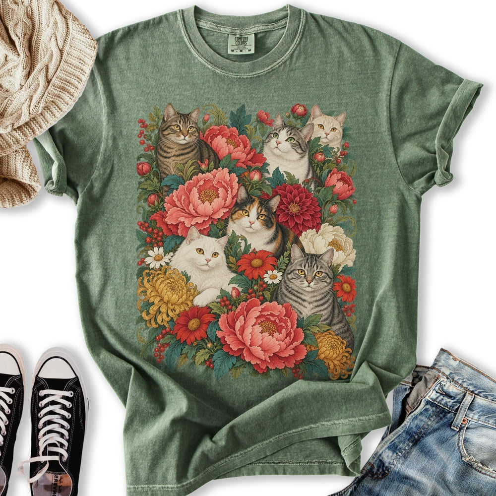 Cats In Bloom Relaxed Tee