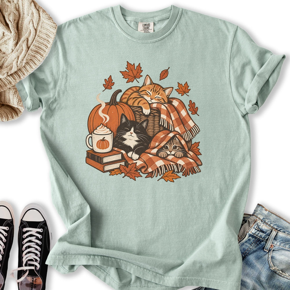 Retro Fall Cats Relaxed Tee