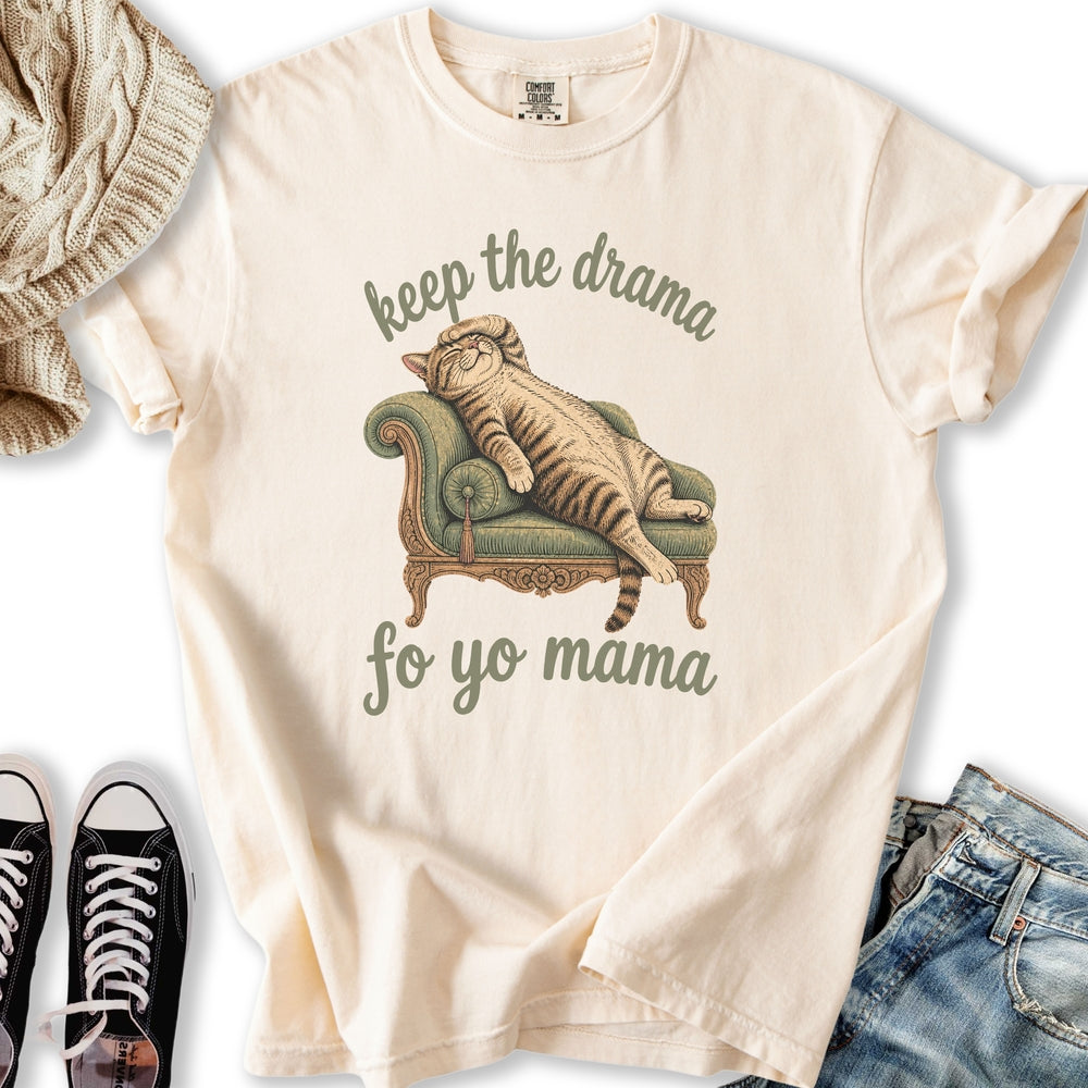 Keep The Drama Cat Relaxed Tee