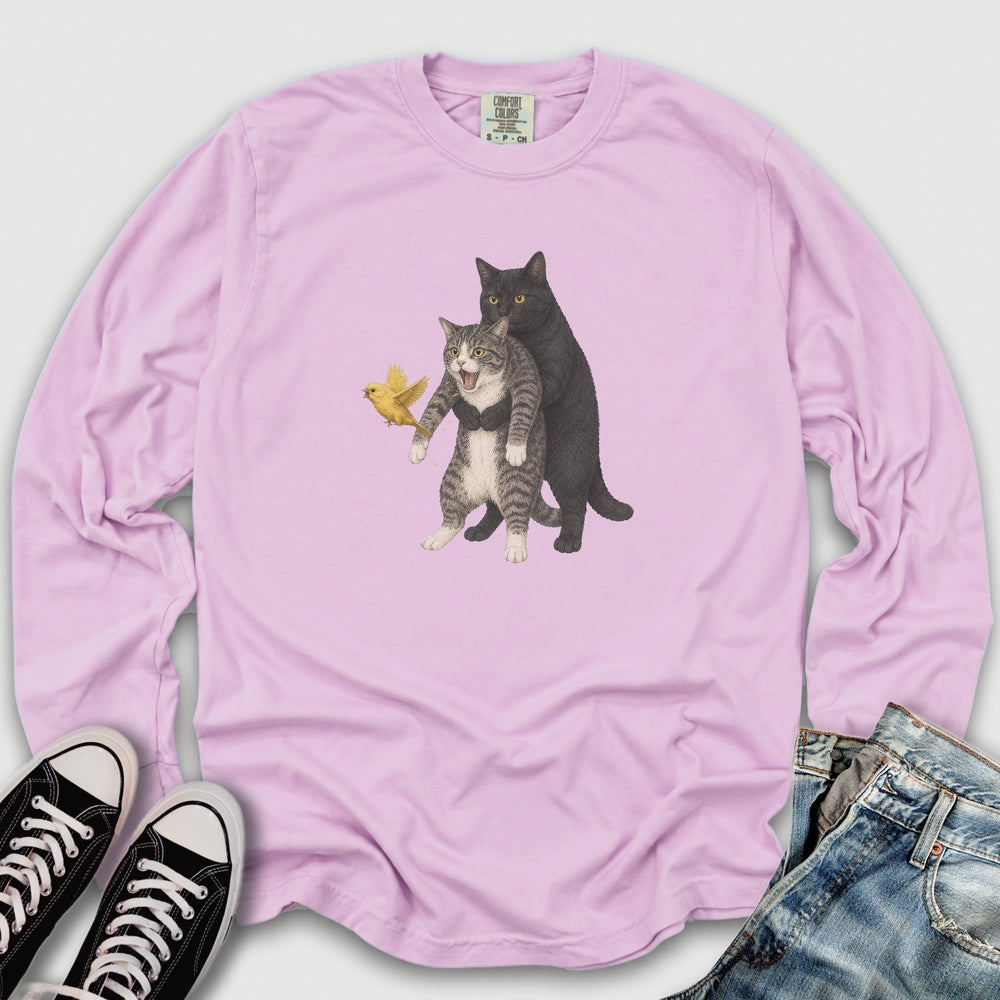 Cat Heimlich Maneuver II Long Sleeve Tee