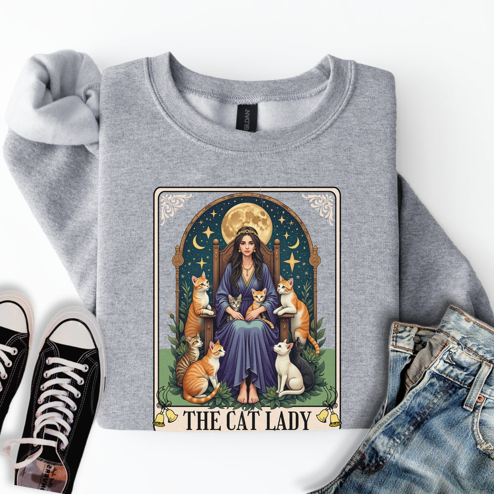 Ginger Cat Lady Tarot Sweatshirt