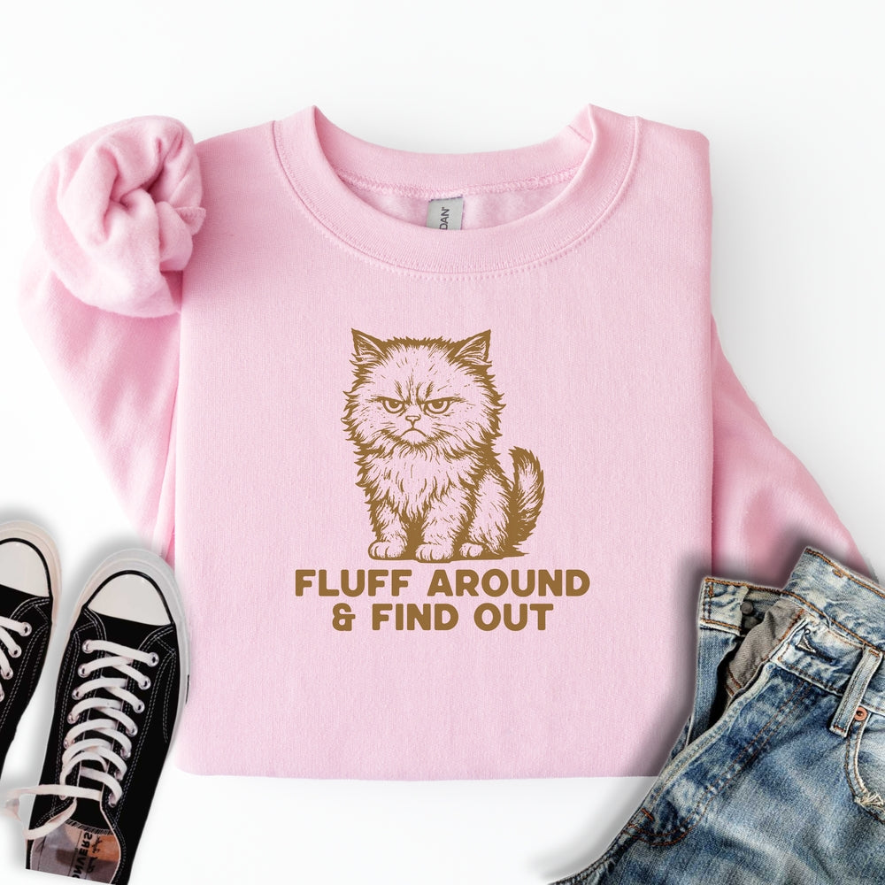 Fluff Around Cat Sweatshirt