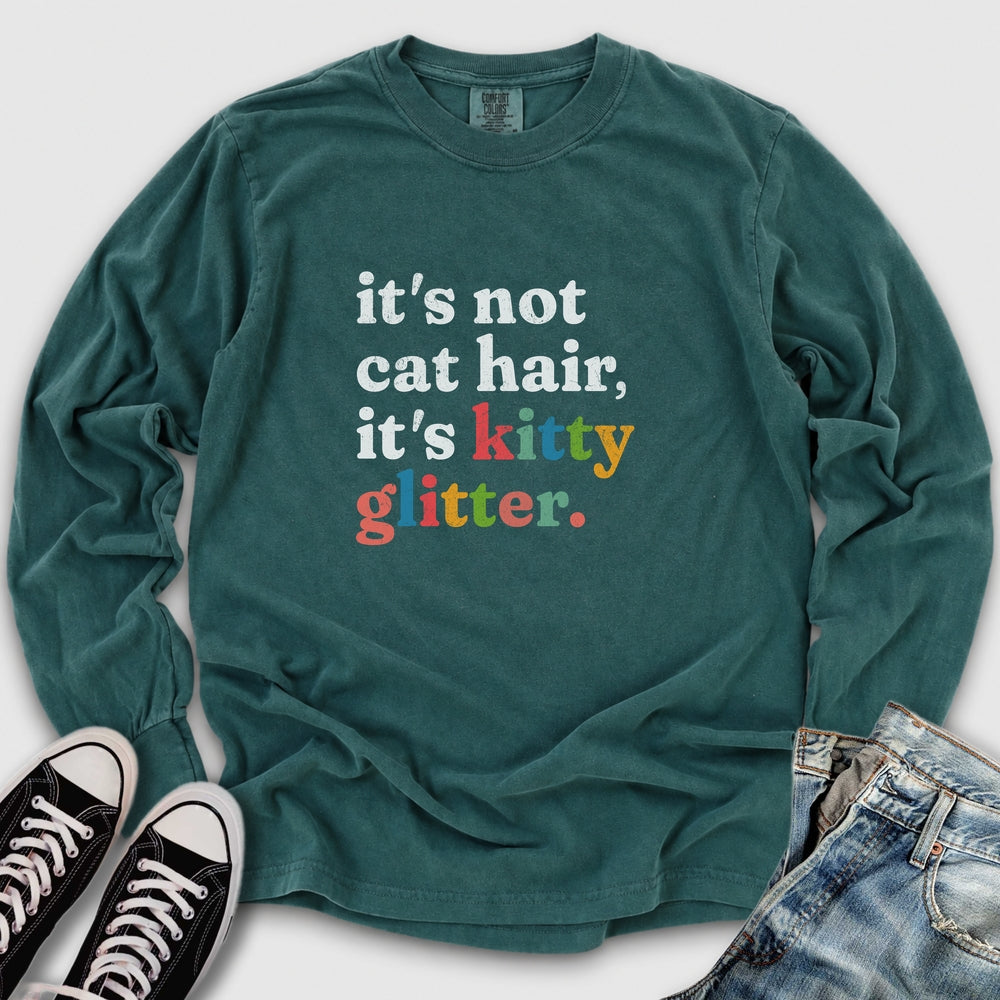 Kitty Glitter Long Sleeve Tee