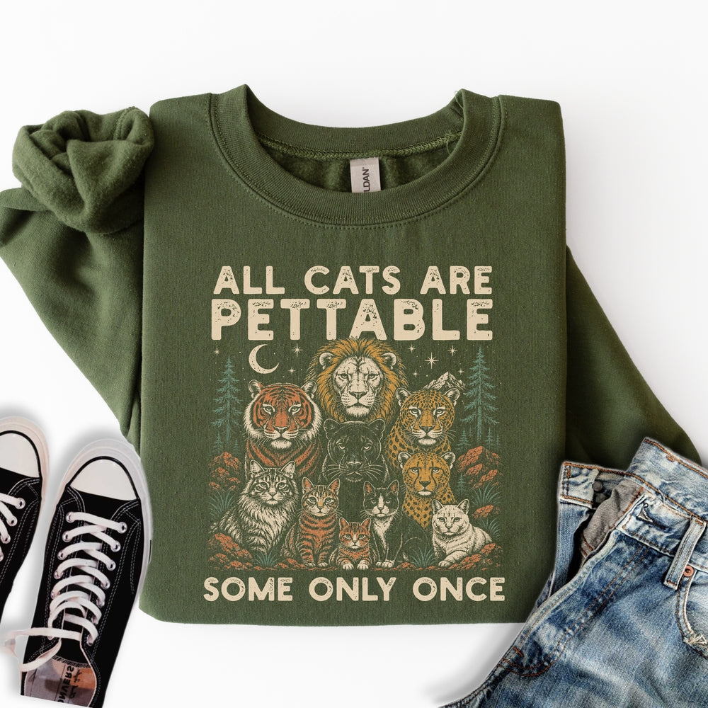 All Cats Are Pettable Sweatshirt