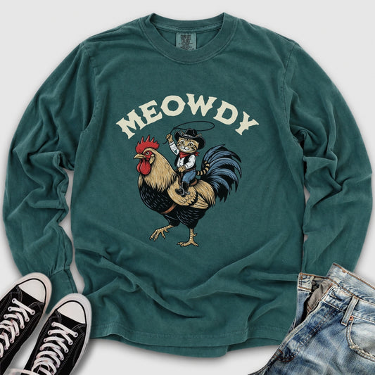 Meowdy Long Sleeve Tee