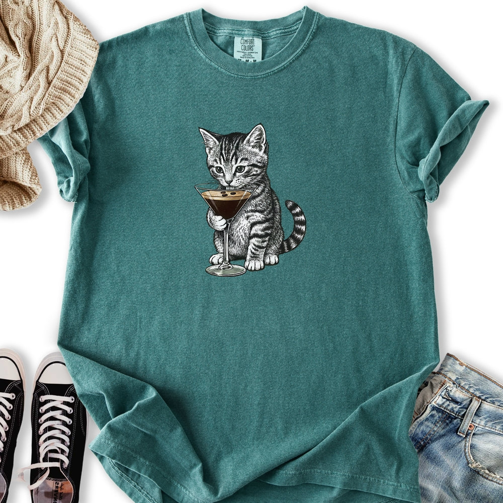 Kitten with Espresso Martini T-Shirt