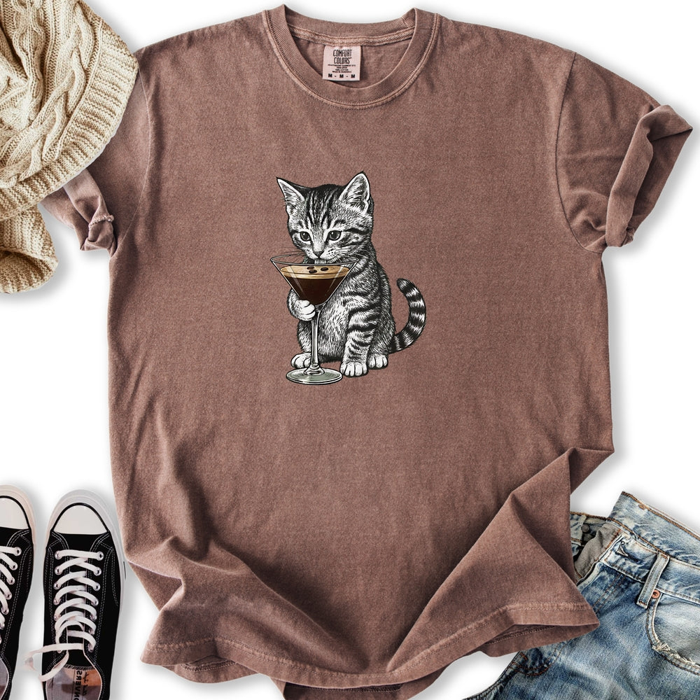 Kitten with Espresso Martini T-Shirt