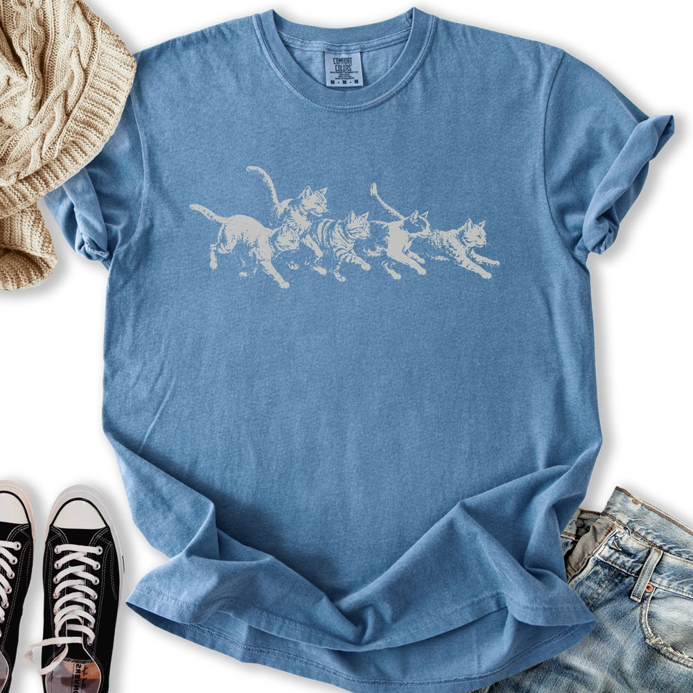 Running Cats Relaxed Tee