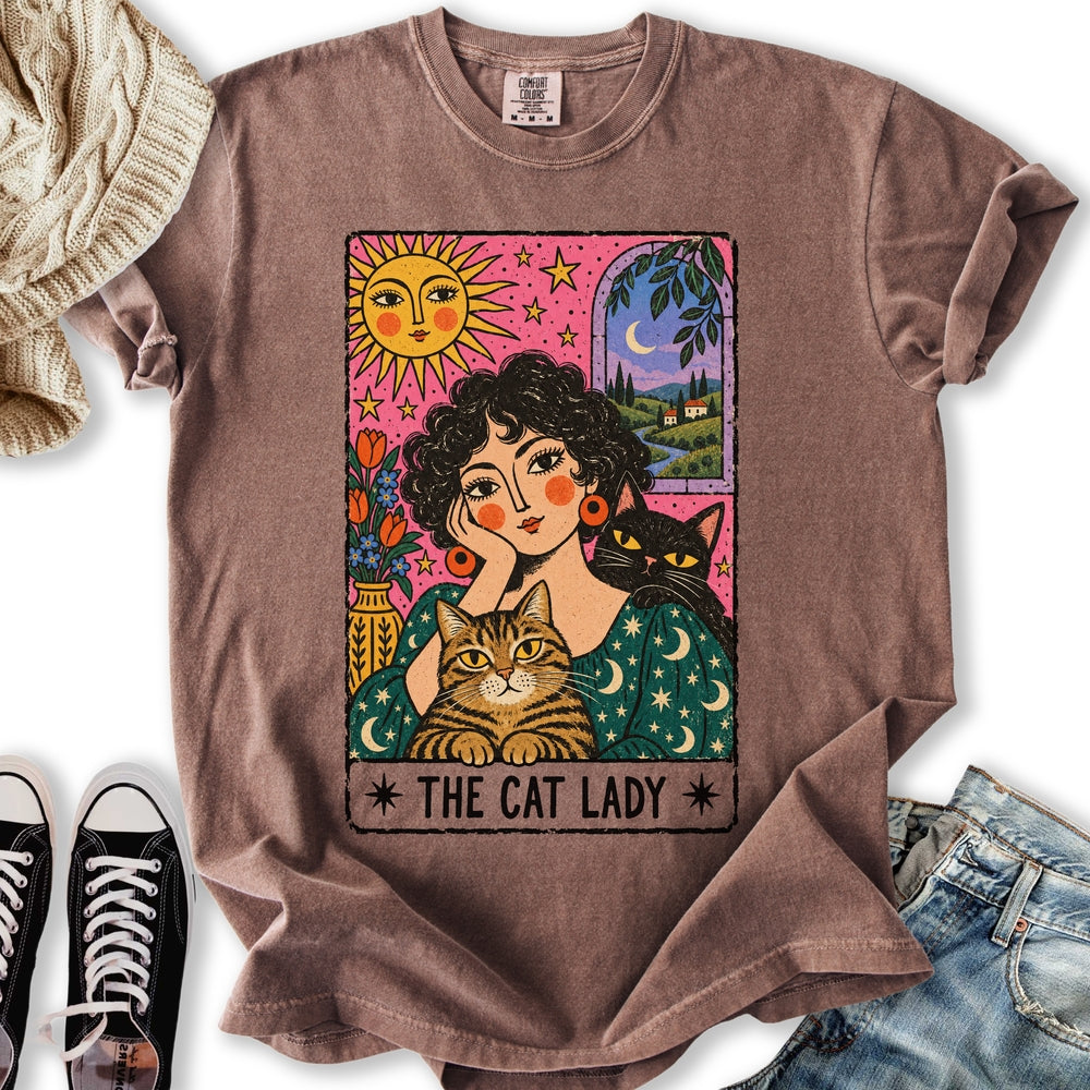 The Painterly Cat Lady Relaxed Tee