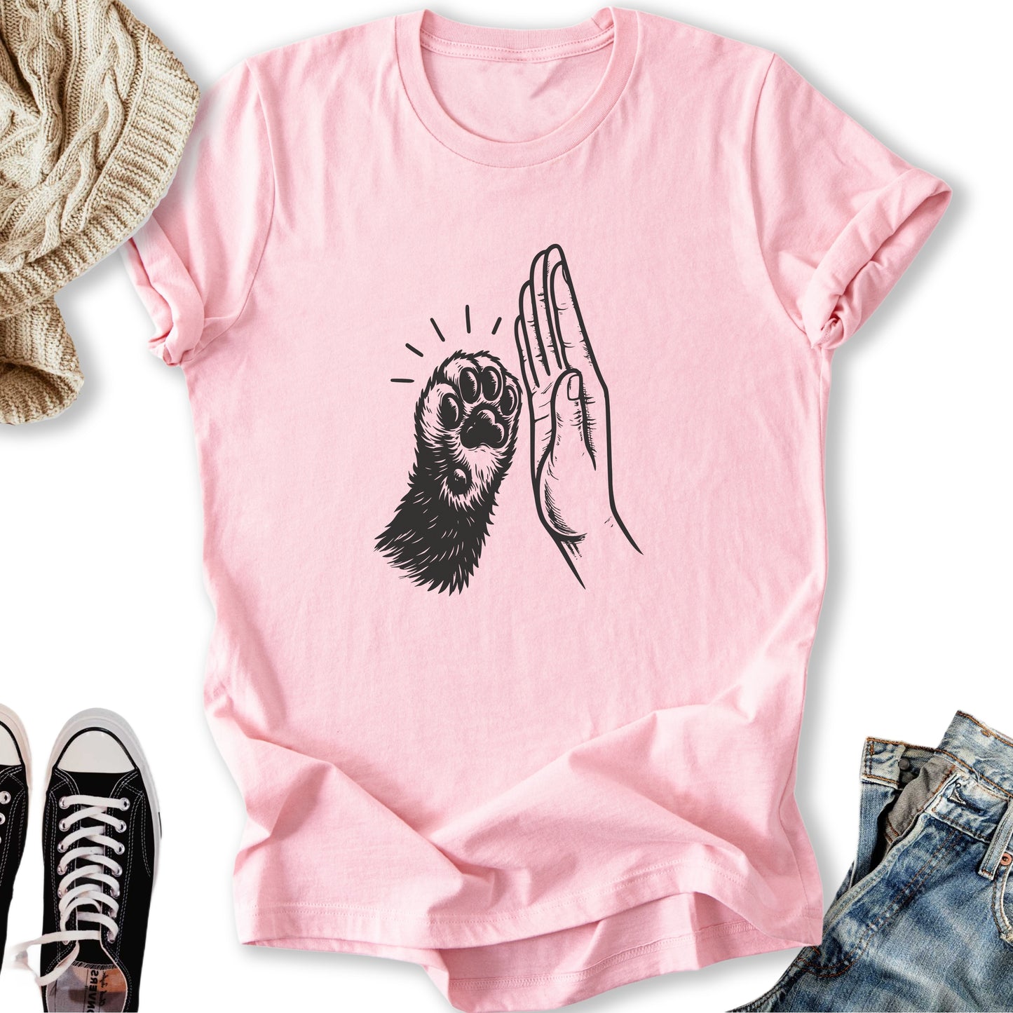 Cat High Five T-Shirt