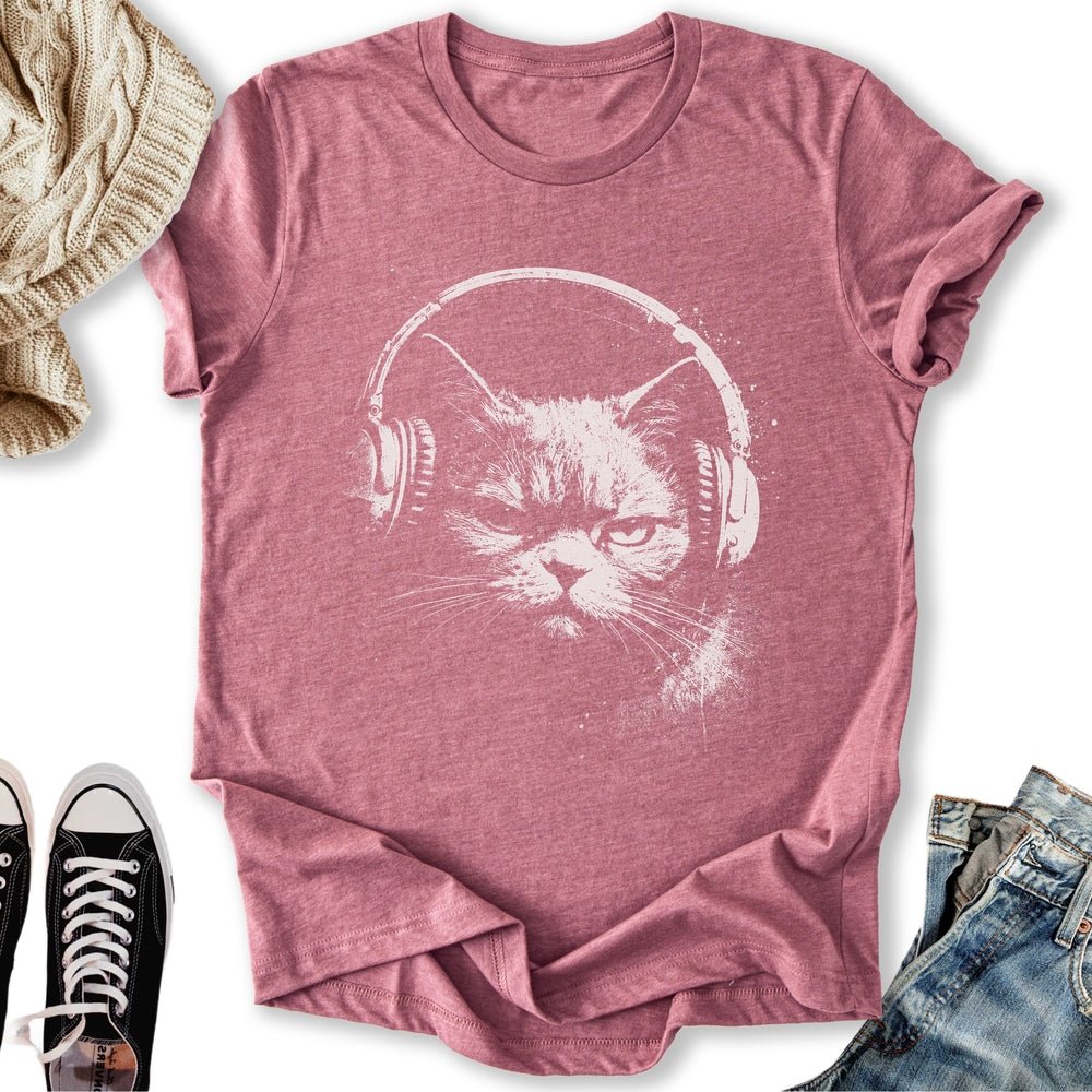 Headphones Cat Classic Tee
