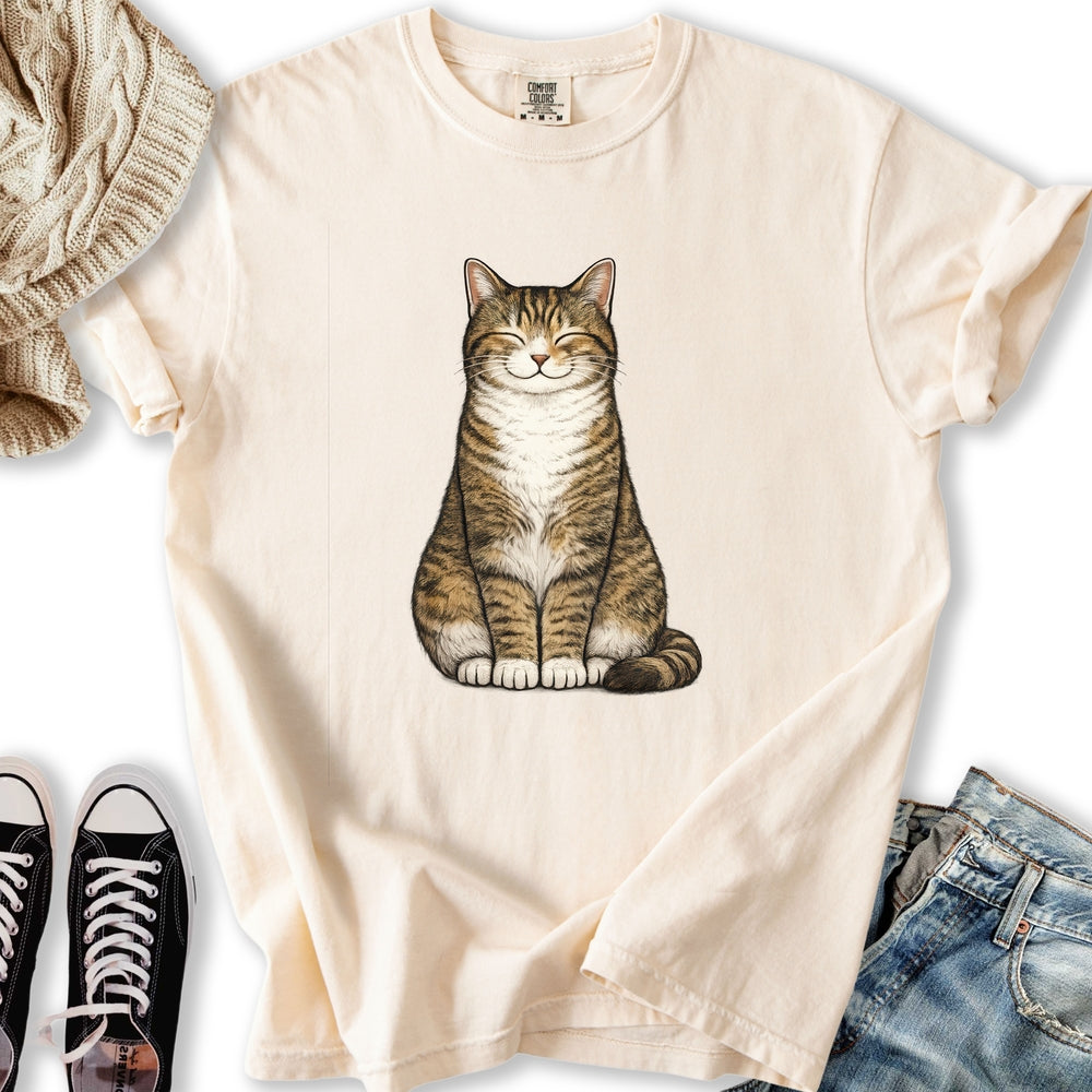 Smiling Brown Mackerel Tabby T-Shirt