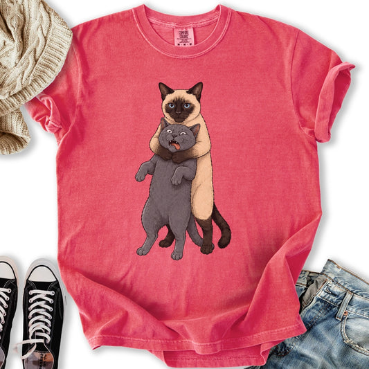Siamese Cat Headlock T-Shirt