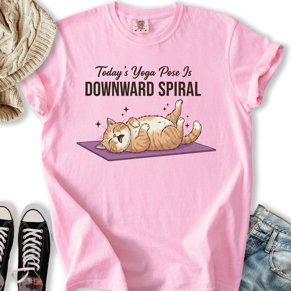 Downward Spiral Cat T-Shirt