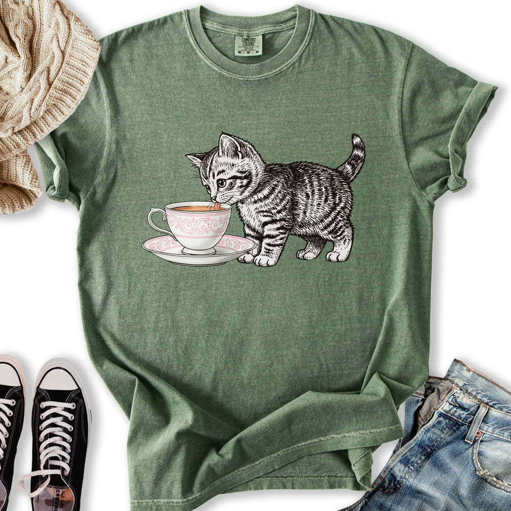 Tea Cup Kitten T-Shirt