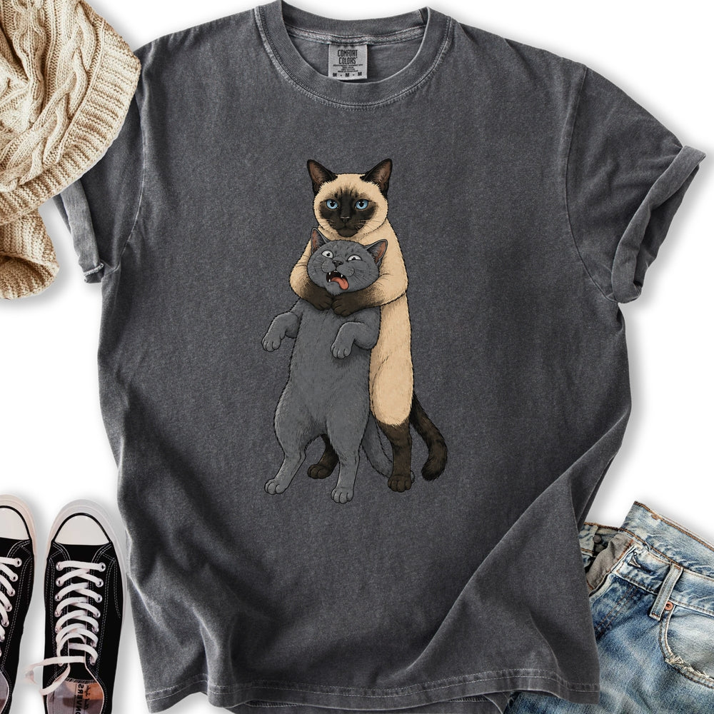 Siamese Cat Headlock T-Shirt
