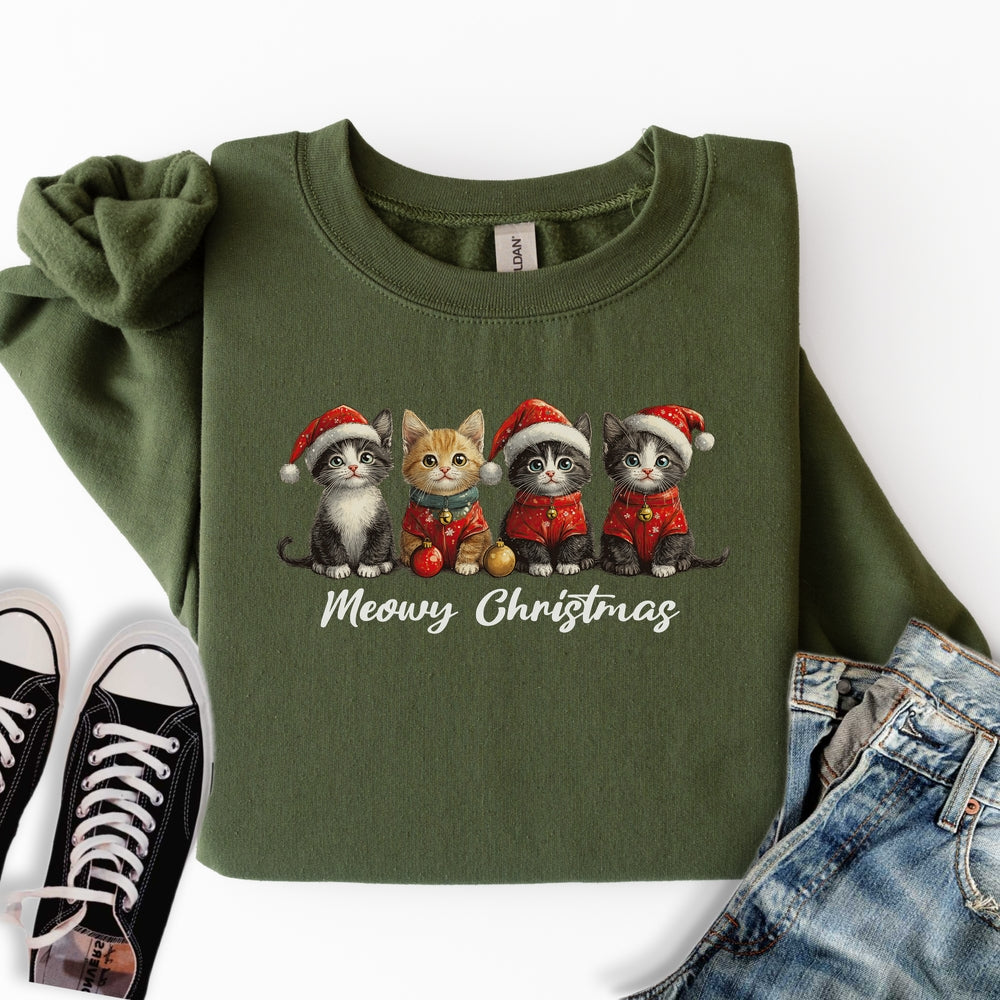 Christmas Cats Sweatshirt