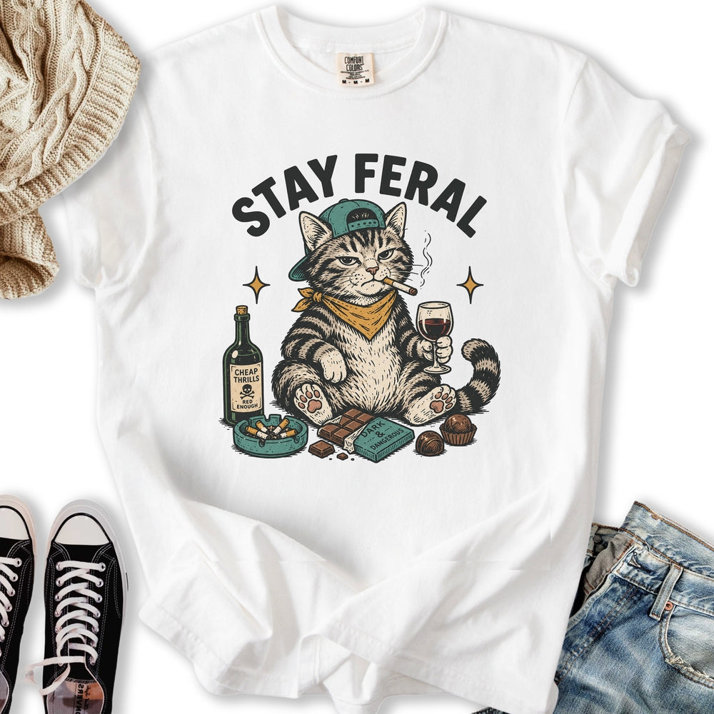 Stay Feral Cat T-Shirt