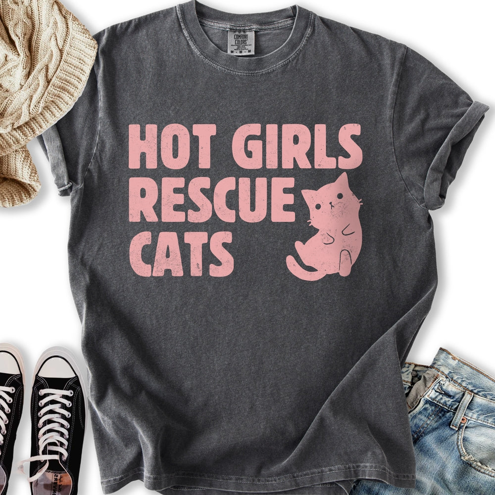 Hot Girls Rescue Cats T-Shirt