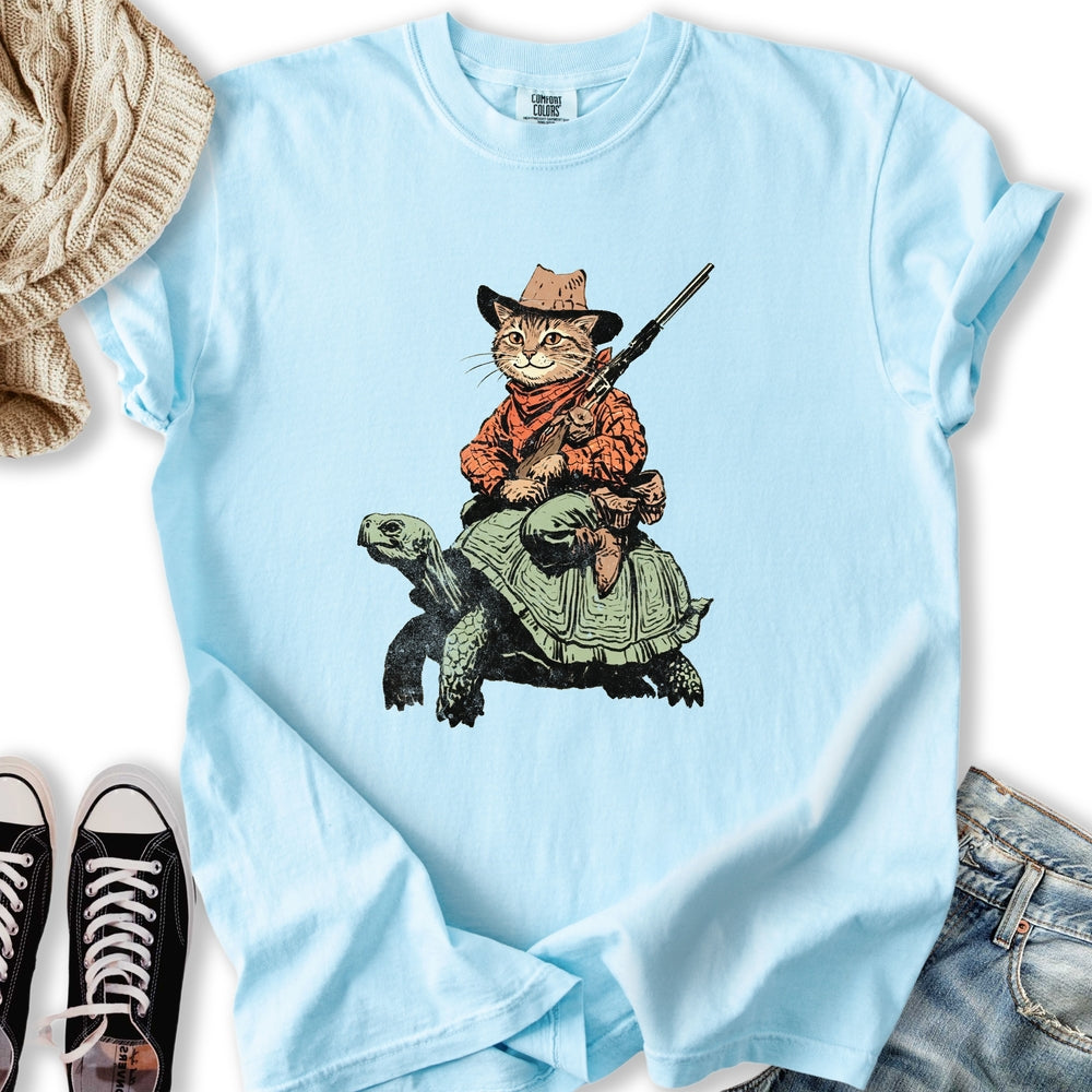 Cowboy Cat Rider T-Shirt