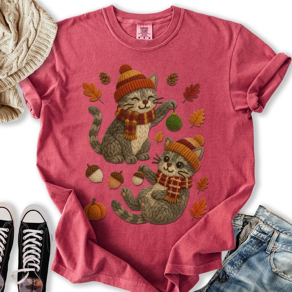 Fall Yarn Cats T-Shirt