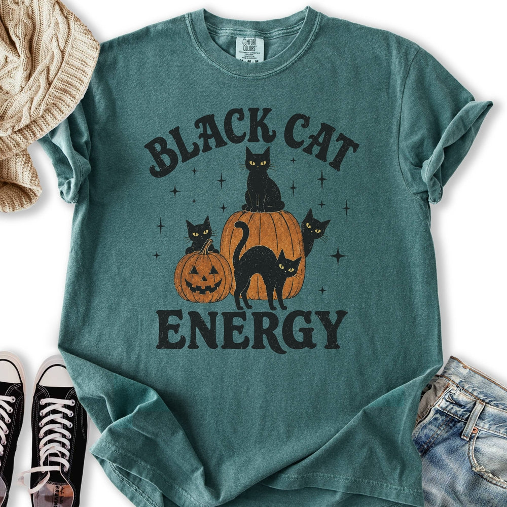 Black Cat Energy Relaxed Tee
